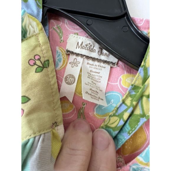 Matilda Jane Ruffle Lemon Bubble One Piece Body Suit 3 months NWOT - Picture 4 of 4